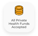 All Private Health Funds Accepted Logo